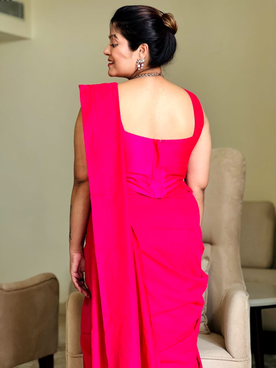 Rangdhaaga Ranipink Cotton Saree by Jagdisha